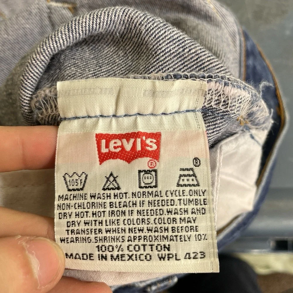 Vtg Y2K Levis 501xx Jeans Mens 36x31 (fit 33x27) 501 0000 Dark Wash Whisker